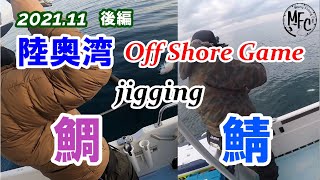 「陸奥湾真鯛」オフショアジギングで鯛と鯖を釣る。