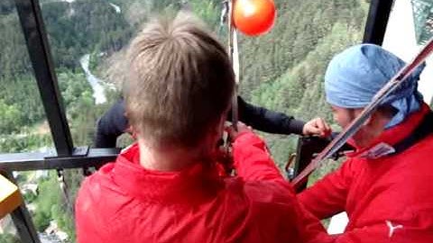 Bernie Steinkellner did the 192m Bungy Jump