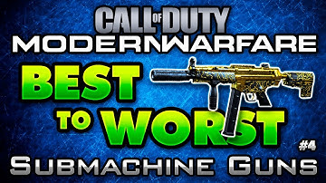 Modern Warfare BEST to WORST: Submachine Guns in COD MW! (+ Platinum SMG Showcase in Multiplayer)