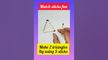 Triangles ||make||match sticks #kraze #2023shorts #maths #youtubeshorts #new #triangle #matchstick