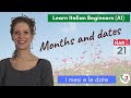 19. Learn Italian Beginners (A1): Months and dates