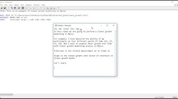 A simple latent growth modeling in Mplus