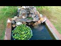 Como fazer uma cascata no lago ornamental video decoração pedras vivas