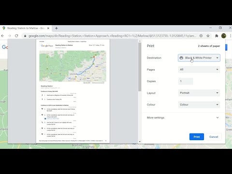 How to   Print Google Maps Directions | Quick Guide 2022