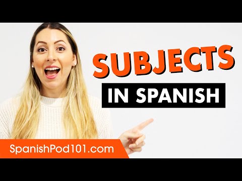 How to use Subjects in Spanish