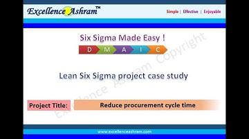 Lean Six Sigma project case study: Reduce procurement cycle time