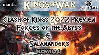 Kings of War Clash of Kings 2022 Preview! Leak! Forces of the Abyss & Salamanders | KOW044 screenshot 5