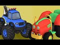 Truck Trolley, tractor toy | Construction Vehicles for Kids | Bull Dozer, Road Roller - toy unboxing