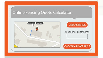 Fencing Quotes Online Calculator - How To Use