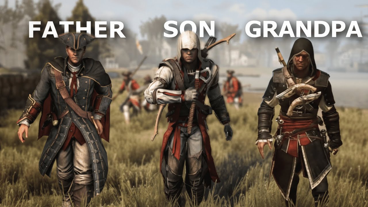 FATHER vs SON vs GRANDFATHER - Kenway's Combat Style in Assassin's Creed