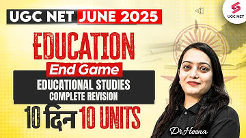 UGC NET Education Paper 2 | Educational Studies UGC NET Education By Heena | UGC NET 2025