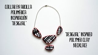 Collar en arcilla polimérica inspiración Desigual - Desigual inspired polymer clay necklace Collar en arcilla polimérica inspiración Desigual - Desigual inspired polymer clay necklace