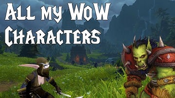All my WoW Characters (BFA)