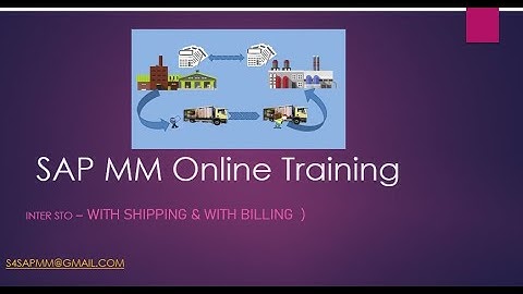 SAP MM class room videos : INTER STO PROCESS
