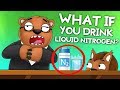 What would happen if you drank liquid nitrogen
