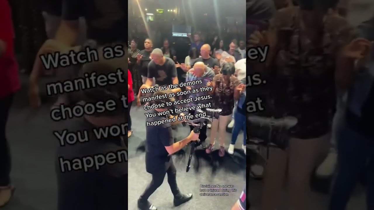 DEMONS MANIFEST AS SOON THE PEOPLE ACCEPT JESUS