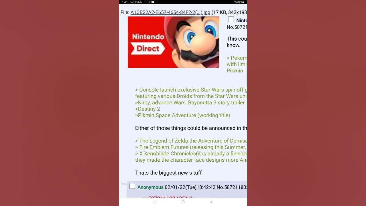 new Nintendo direct leak YouTube