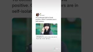 YG Entertainment announce LISA has tested posted for Covid-19.