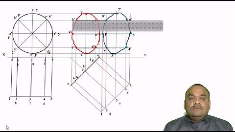 Cylinder resting on V P  2  | 06 | Projection Of Solid | ST Graphics Studio