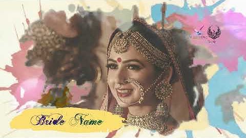 Marriage invitation video #8 || Ink Splash Theme|| Ink Splash Style Wedding Invitation #1||