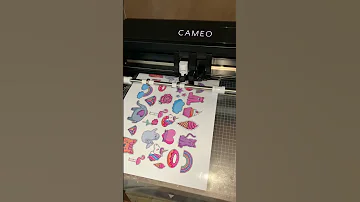 كيف تصنع ملصقات الأطفال Stickers Silhouette Cameo 4 كاميو 4 