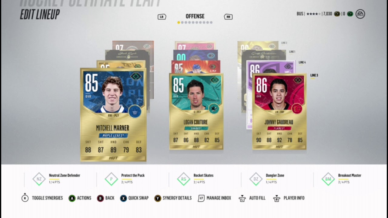NHL 18 team update