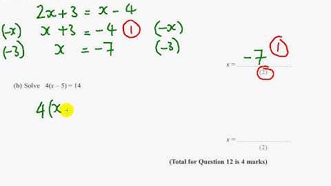 Edexcel  GCSE Maths Modular Higher   Unit 3   March 2012   Q12ab