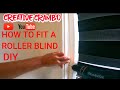 HOW TO FIT A ROLLER BLIND DIY ~#UK #ROLLERBLINDS #DIY