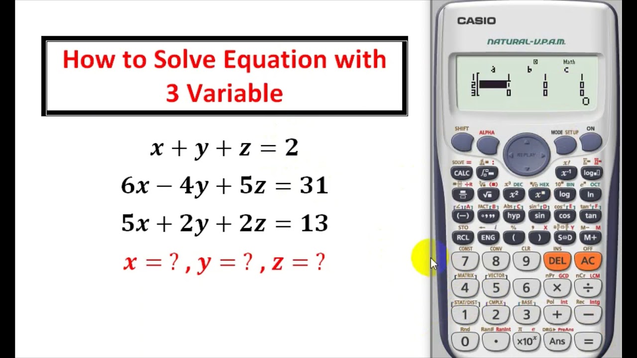 problem solving with equations calculator