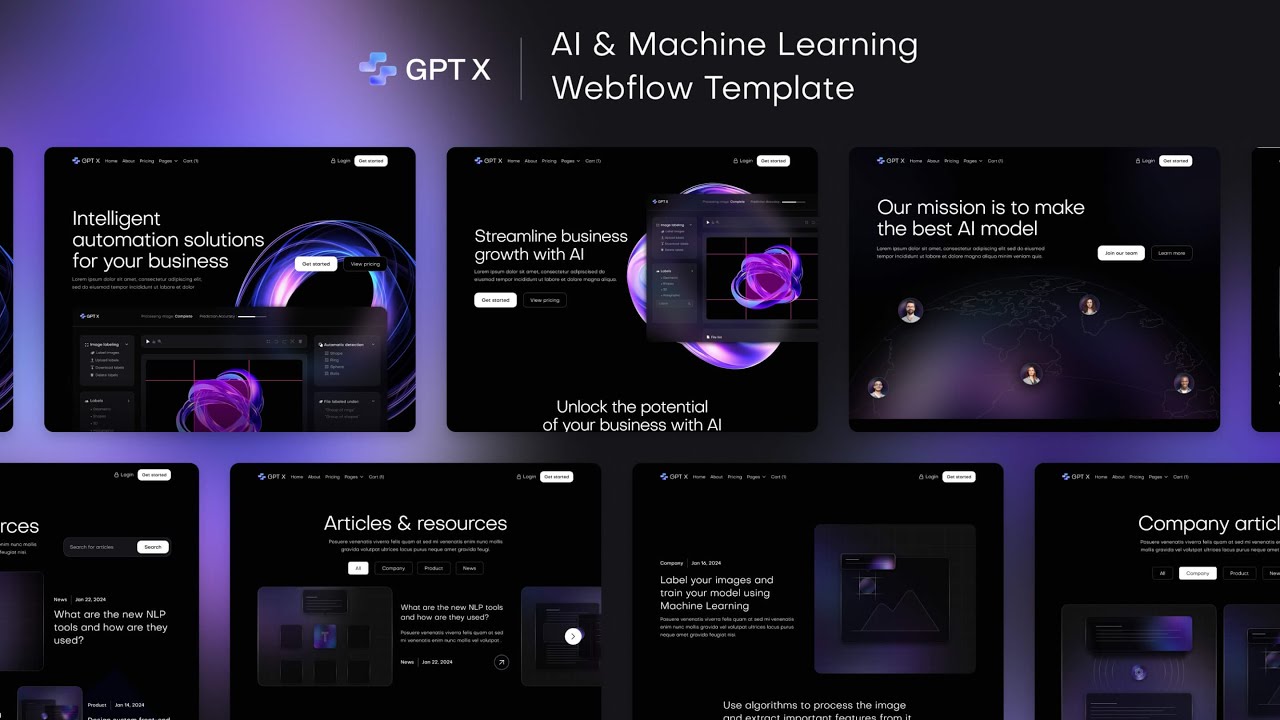 GPT X - AI & Machine Learning Webflow Template | BRIX Templates - YouTube