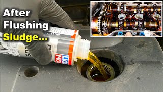 Do this After Flushing Engine Sludge / Engine sludge CLEAN Up Essentials