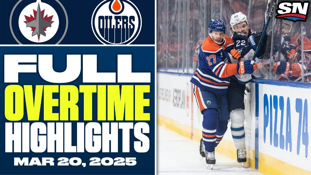 Winnipeg Jets at Edmonton Oilers | FULL Overtime Highlights - March 20, 2025