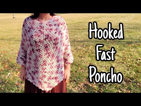 QUICK And EASY Crochet Poncho Tutorial