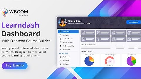 Learndash Dashboard  Control Dashboard Menu Items by User Role