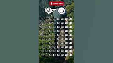 ⏰Only 5% can spot E3 in 5 seconds! Are you one of them🙋#trending #viral #shorts #youtubeshorts