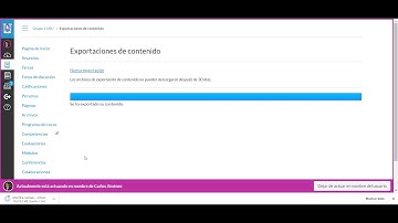 Exportar e importar curso en CANVAS