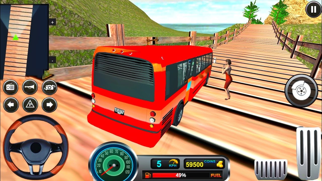 Uphill Offroad Bus Driving Sim 🚌💥 | Crazy Uphill Bus Driving | Gameplay 59 | Driving GameplaysTv