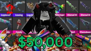 MY $50,000 ROBLOX MURDER MYSTERY 2 INVENTORY TOUR! (ROBLOX MM2)
