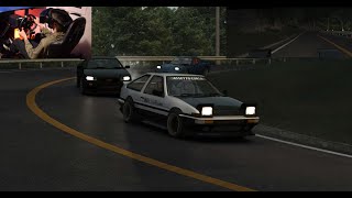 Mt. Akina - AE 86 vs. GTR R34 vs. RX7 FD - Downhill - Assetto Corsa