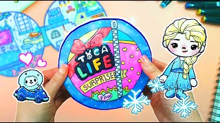 Frozen❄ Elsa & Crumpet? 🎁 Toca Life Paper Surprise DIY Toca Boca