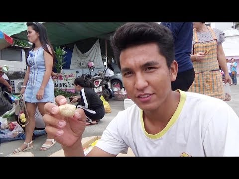 ตลาดนัด ของชาวไทใหญ่ ที่มาบตาพุด มีของกินแปลกๆ มากมาย (ตอนจบ) The Taiyai Market EP2