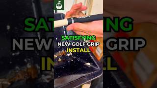 How We Install A Golf Grip PERFECTLY #Shorts #Golf #GolfRoots #Grip #ASMR #Satisfying #Golfer #FYP