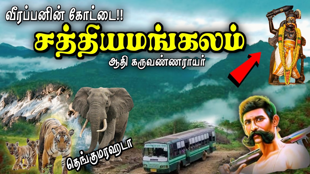 சத்தியமங்கலம் நடுக்காட்டில் ஆதி கருவண்ணராயர் கோவில் 😱 Aathi Karuvannarayar Temple 👑 வீரப்பன் / Erode