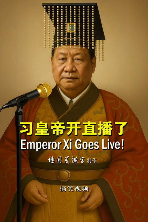 搞笑短视频:习皇帝开直播了！Funny Short Video: Emperor Xi is Goes Live!#习近平 #讽刺 #搞笑 #XiJinping #Satire #Comedy