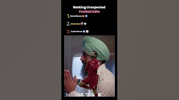 Ranking Unexpected Football Edits