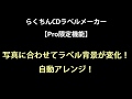 新機能！「写真に合わせてラベル背景が変化！自動アレンジ！」らくちんCDラベルメーカー21