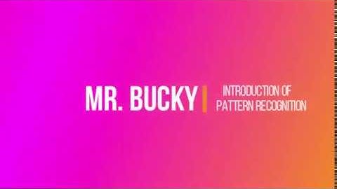 #1  Unit 1 introduction | Pattern Recognition | By Mr. Bucky | In Hindi