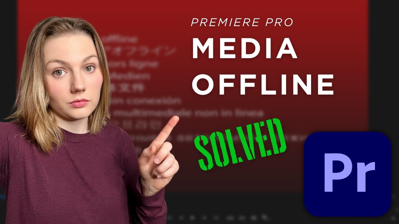 How to fix red screen media offline in Premiere Pro 