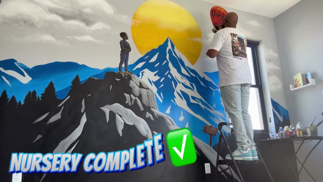 “Little Dreamer” Nursery Mural Creation