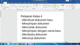 Microsoft word untuk kelas 4 sd -